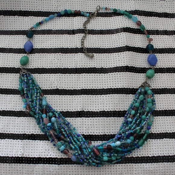Jewelry - Aqua Beaded Necklace